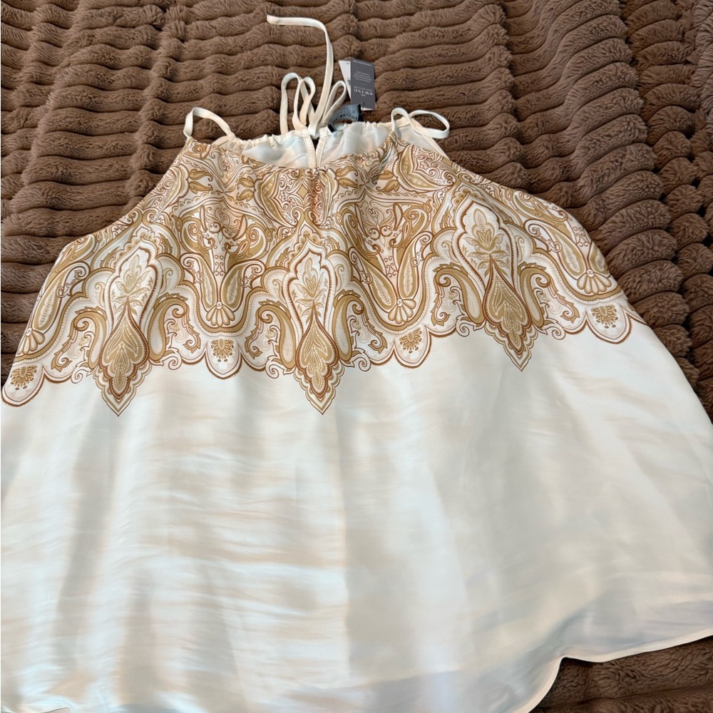 Lane Bryant Cream Halter Top
